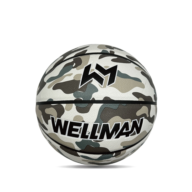 ইনডোর/আউটডোর হাইগ্রোস্কোপিসিটি পিইউ রঙিন মুদ্রিত স্পোর্টস বাস্কেটবল বল