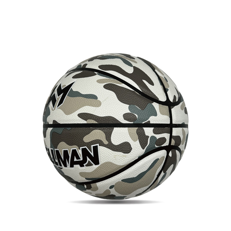 ইনডোর/আউটডোর হাইগ্রোস্কোপিসিটি পিইউ রঙিন মুদ্রিত স্পোর্টস বাস্কেটবল বল