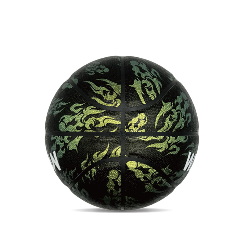 ইনডোর/আউটডোর হাইগ্রোস্কোপিসিটি পিইউ রঙিন মুদ্রিত স্পোর্টস বাস্কেটবল বল