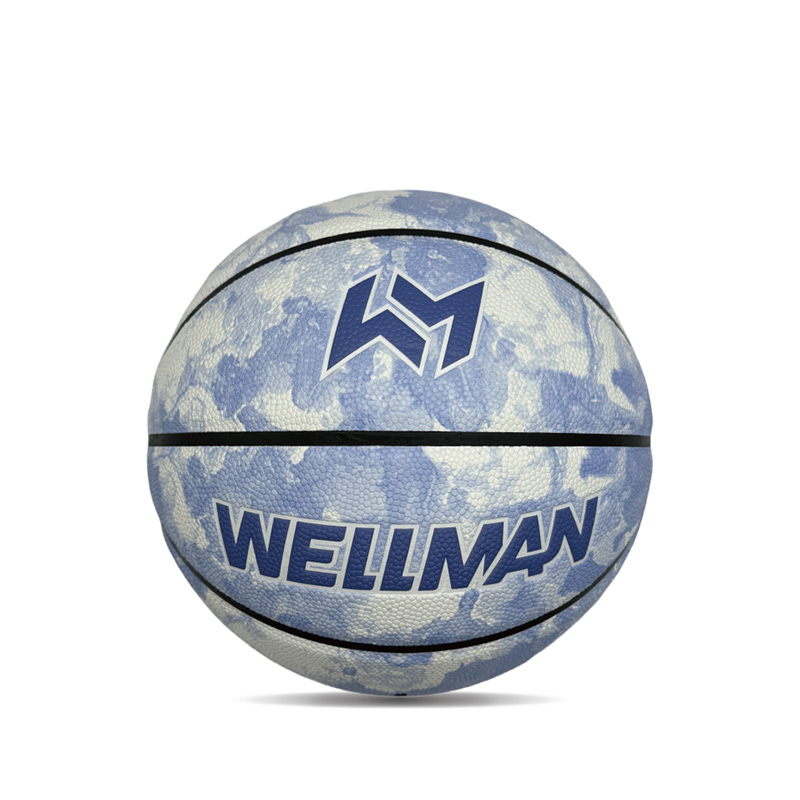 ইনডোর/আউটডোর হাইগ্রোস্কোপিসিটি পিইউ রঙিন মুদ্রিত স্পোর্টস বাস্কেটবল বল